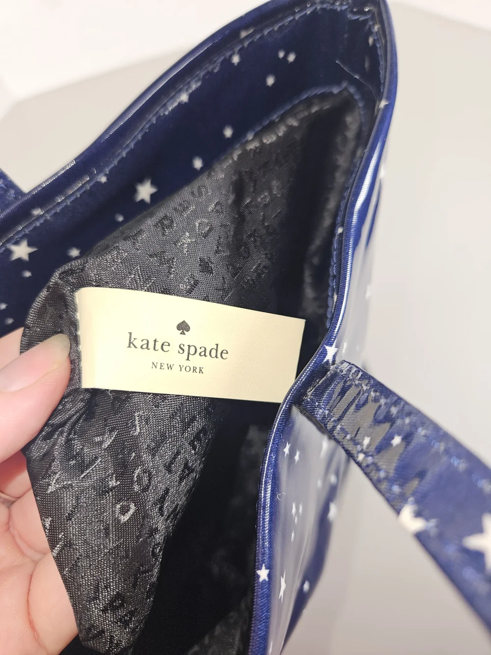 Kate Spade New York Blue Tote Bon Shopper Daycation Star Beach Weekender - Picture 15 of 16